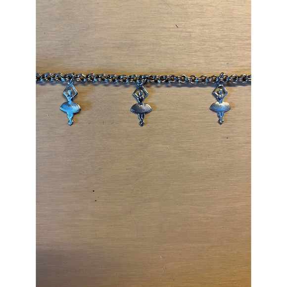 Vintage Bracelet Tie Clip 3 Ballerinas 9.5" - Picture 2 of 5